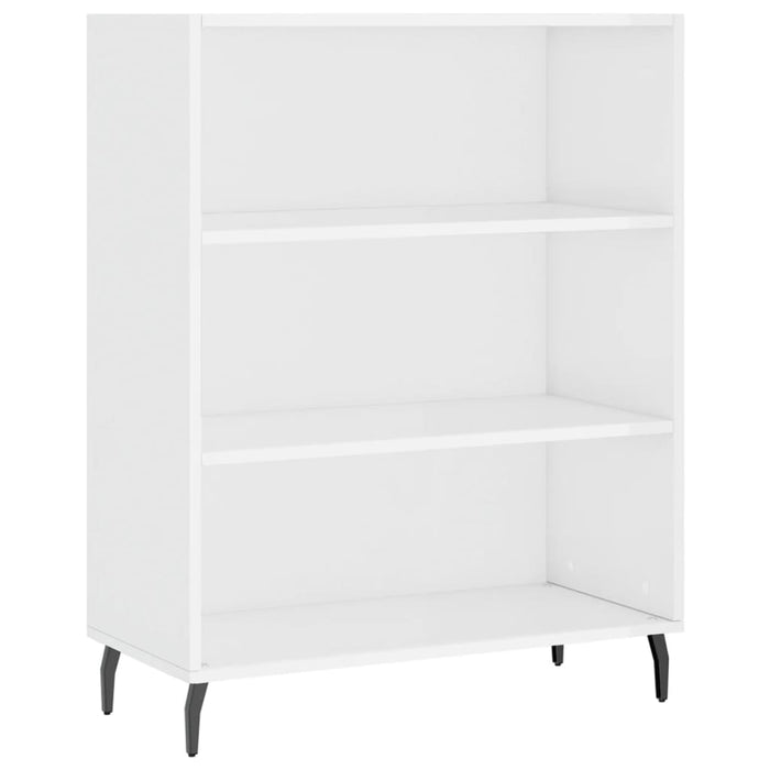 Dulap înalt, alb extralucios, 69,5x34x180 cm, lemn compozit WALTI