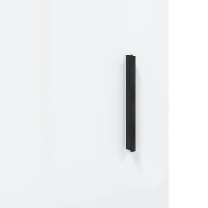 Dulap înalt, alb extralucios, 69,5x34x180 cm, lemn compozit WALTI