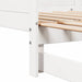 Pat de zi extensibil Alb 203,5 x 184 x 56,5 cm - WALTI WALTI