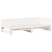 Pat de zi extensibil Alb 203,5 x 184 x 56,5 cm - WALTI WALTI