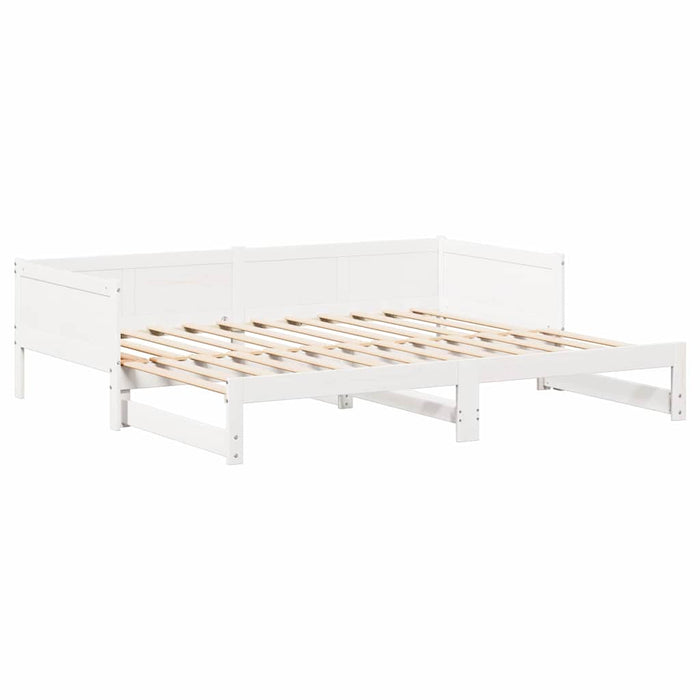 Pat de zi extensibil Alb 203,5 x 184 x 56,5 cm - WALTI WALTI