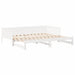 Pat de zi extensibil Alb 203,5 x 184 x 56,5 cm - WALTI WALTI