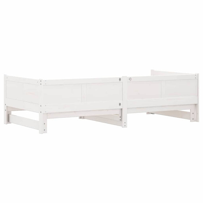 Pat de zi extensibil Alb 203,5 x 184 x 56,5 cm - WALTI WALTI