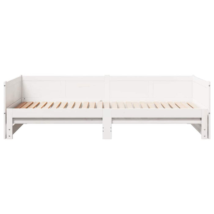 Pat de zi extensibil Alb 203,5 x 184 x 56,5 cm - WALTI WALTI