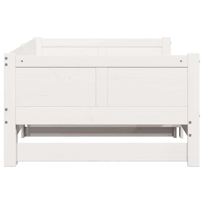 Pat de zi extensibil Alb 203,5 x 184 x 56,5 cm - WALTI WALTI