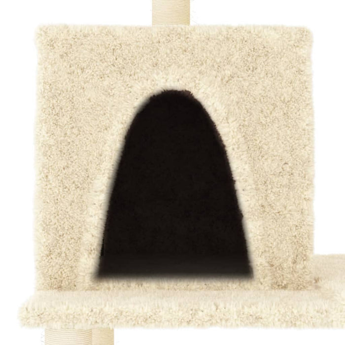 Ansamblu de pisici cu stâlpi din funie de sisal, crem, 167 cm - WALTI WALTI