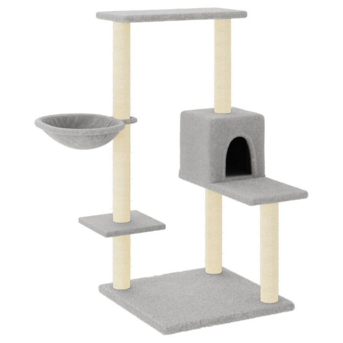 Ansamblu de pisici, stâlpi din funie sisal, gri deschis, 95 cm - WALTI WALTI