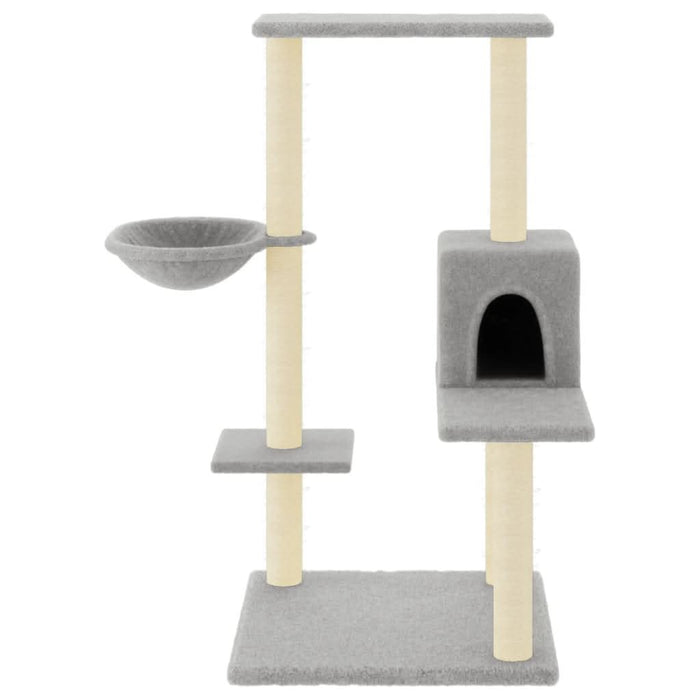 Ansamblu de pisici, stâlpi din funie sisal, gri deschis, 95 cm - WALTI WALTI