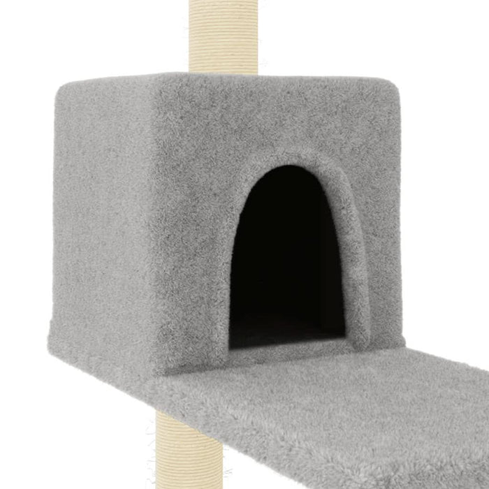 Ansamblu de pisici, stâlpi din funie sisal, gri deschis, 95 cm - WALTI WALTI