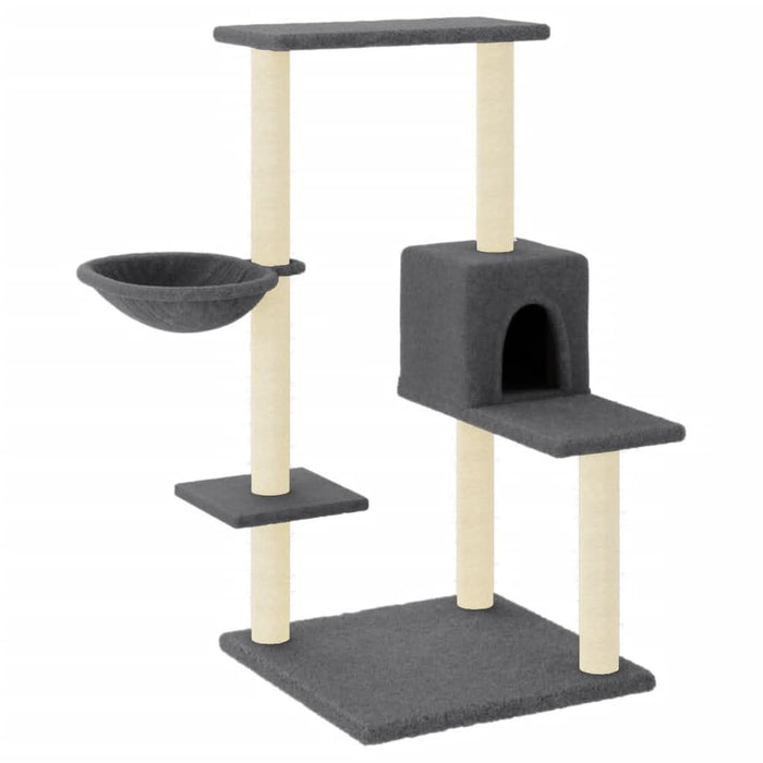 Ansamblu de pisici, stâlpi din funie sisal, gri închis, 95 cm - WALTI WALTI
