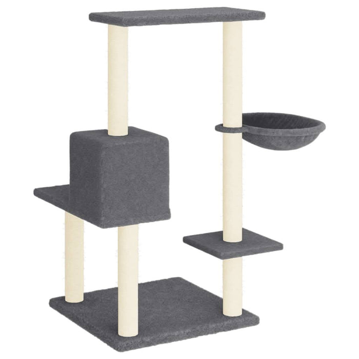 Ansamblu de pisici, stâlpi din funie sisal, gri închis, 95 cm - WALTI WALTI