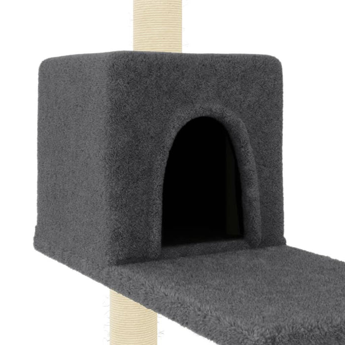 Ansamblu de pisici, stâlpi din funie sisal, gri închis, 95 cm - WALTI WALTI