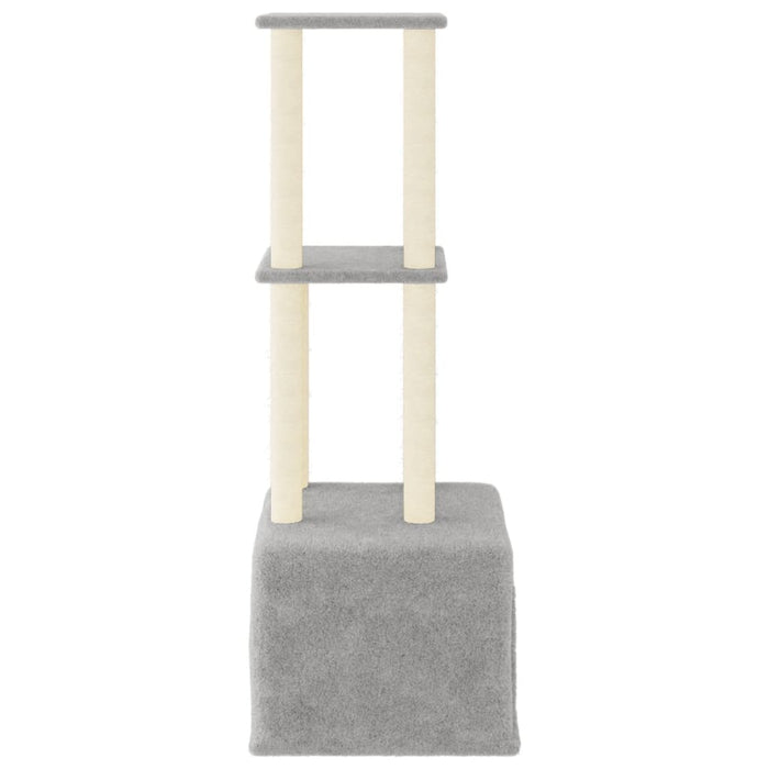 Ansamblu pisici, stâlpi din funie sisal, gri deschis, 133,5 cm WALTI