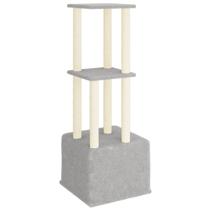 Ansamblu pisici, stâlpi din funie sisal, gri deschis, 133,5 cm WALTI