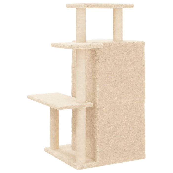 Ansamblu de pisici cu stâlpi din funie de sisal, crem, 97 cm WALTI