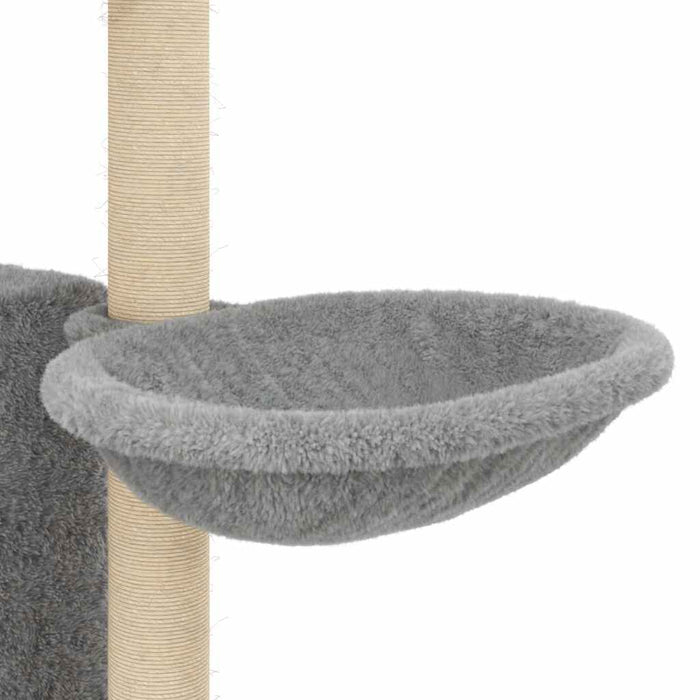 Ansamblu de pisici, stâlpi din funie sisal, gri deschis, 131 cm - WALTI WALTI