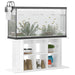 Suport acvariu, alb extralucios, 120x40x60 cm, lemn prelucrat - WALTI WALTI