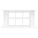 Suport acvariu, alb extralucios, 120x40x60 cm, lemn prelucrat - WALTI WALTI