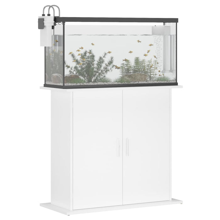 Suport pentru acvariu, alb, 81x36x73 cm, lemn prelucrat - WALTI WALTI