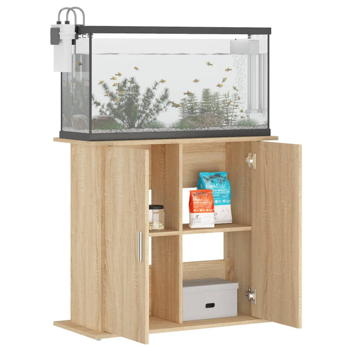 Suport pentru acvariu, stejar Sonoma, 81x36x73 cm, lemn stratificat WALTI