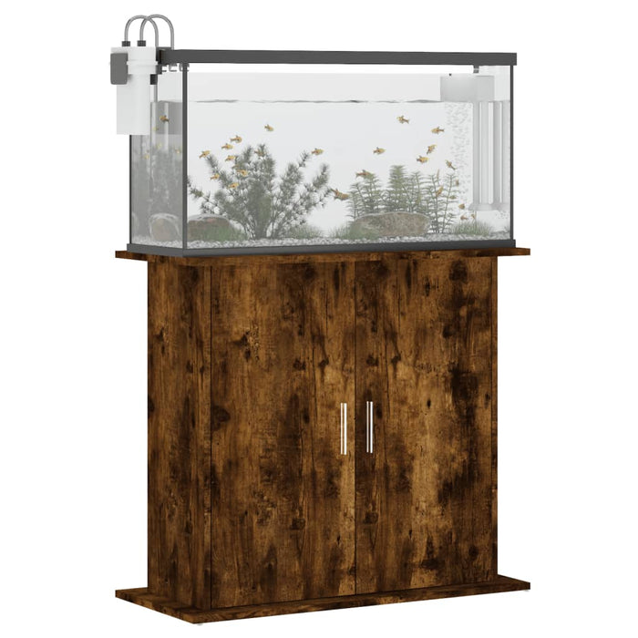 Suport acvariu, stejar afumat, 81x36x73 cm, lemn prelucrat - WALTI WALTI