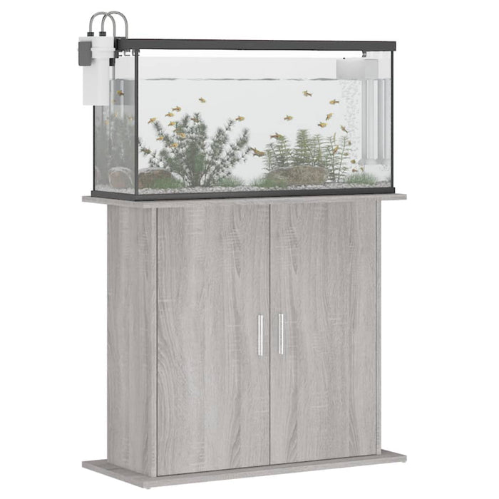 Suport acvariu, gri sonoma, 81x36x73 cm, lemn prelucrat - WALTI WALTI