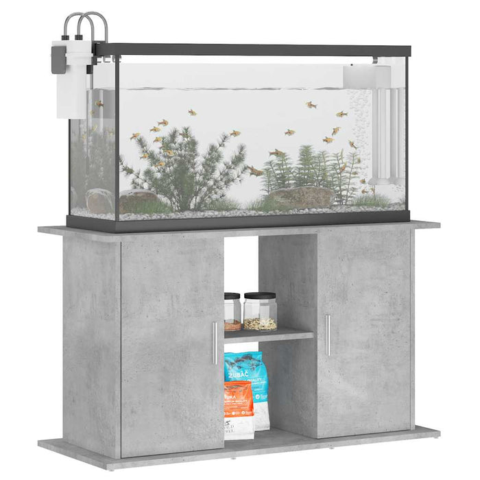 Suport pentru acvariu, gri beton, 101x41x58 cm, lemn stratificat WALTI