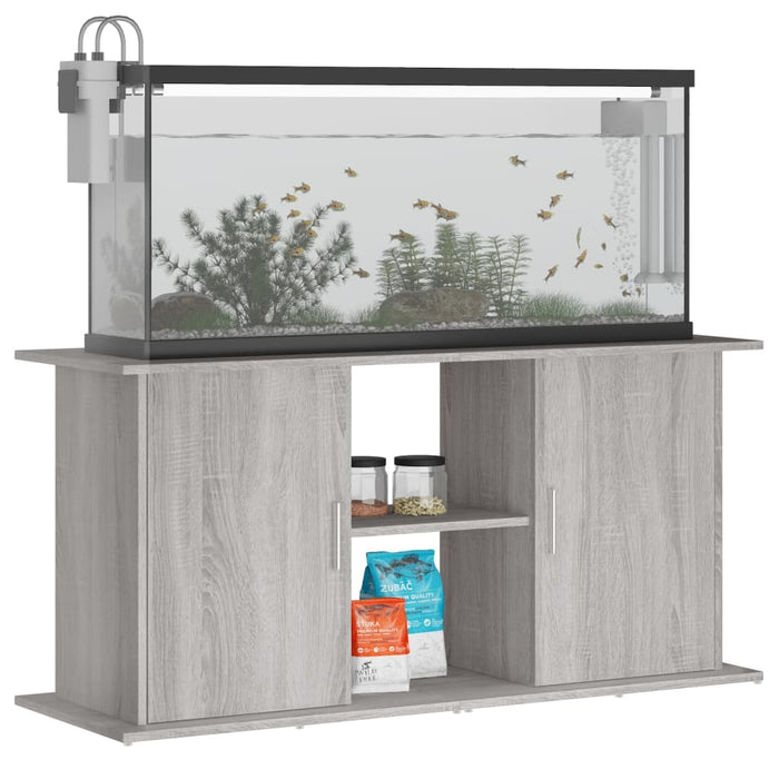 Suport acvariu, gri sonoma, 121x41x58 cm, lemn prelucrat - WALTI WALTI