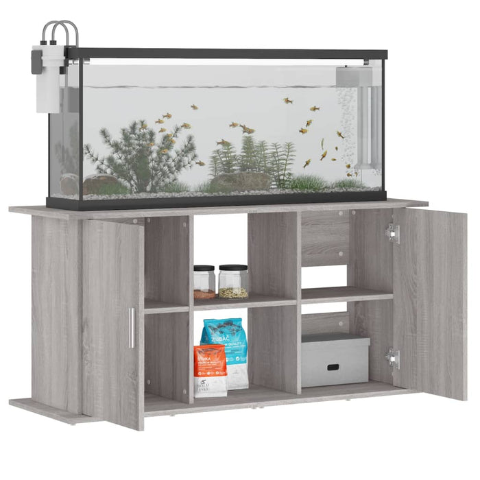 Suport acvariu, gri sonoma, 121x41x58 cm, lemn prelucrat - WALTI WALTI