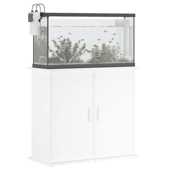 Suport pentru acvariu, alb, 81x36x73 cm, lemn prelucrat - WALTI WALTI