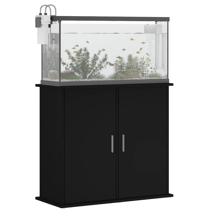 Suport pentru acvariu, negru, 81x36x73 cm, lemn prelucrat WALTI