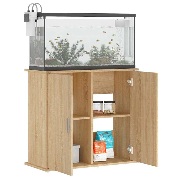 Suport pentru acvariu, stejar Sonoma, 81x36x73 cm, lemn stratificat WALTI