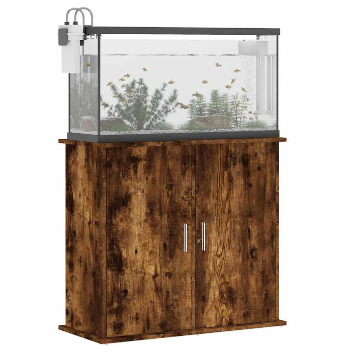 Suport acvariu, stejar afumat, 81x36x73 cm, lemn prelucrat - WALTI WALTI