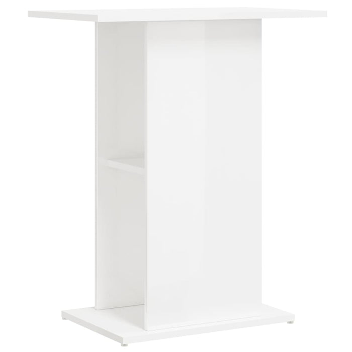 Suport acvariu alb extralucios, 60,5x36x72,5 cm, lemn prelucrat WALTI