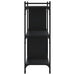 Bibliotecă cu 3 niveluri, negru, 76x32x88 cm, lemn prelucrat - WALTI WALTI