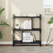 Bibliotecă cu 3 niveluri, negru, 76x32x88 cm, lemn prelucrat - WALTI WALTI