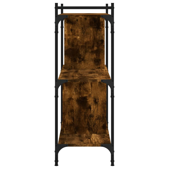 Bibliotecă cu 3 niveluri, stejar fumuriu, 76x32x88 cm, lemn - WALTI WALTI