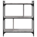 Bibliotecă cu 3 niveluri gri sonoma 76x32x88 cm lemn compozit - WALTI WALTI