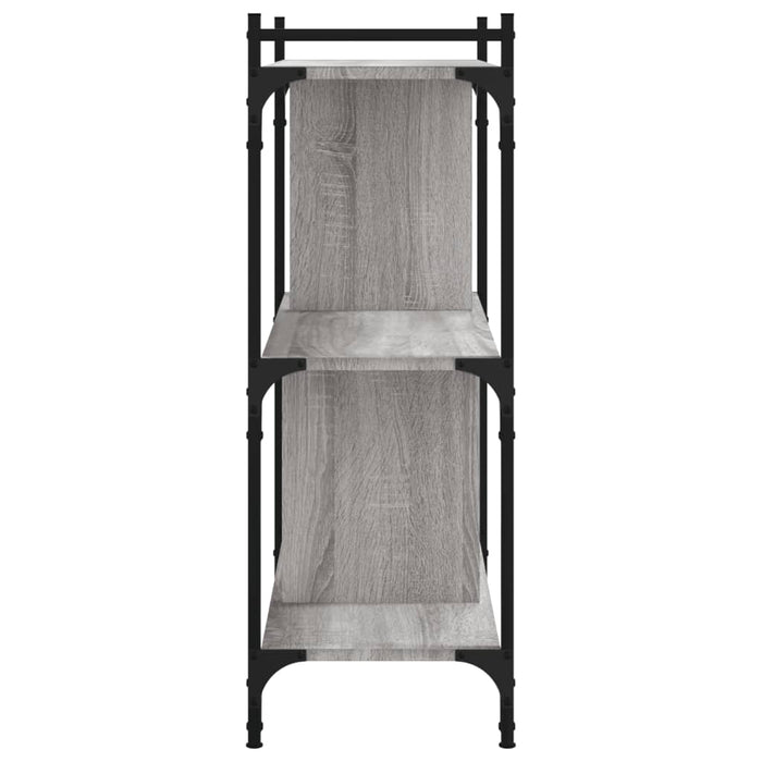 Bibliotecă cu 3 niveluri gri sonoma 76x32x88 cm lemn compozit - WALTI WALTI