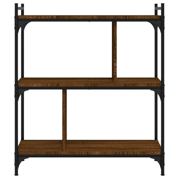 Bibliotecă cu 3 niveluri, stejar maro 76x32x88 cm lemn compozit - WALTI WALTI