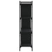 Bibliotecă cu 4 niveluri, negru, 76x32x123 cm, lemn prelucrat - WALTI WALTI