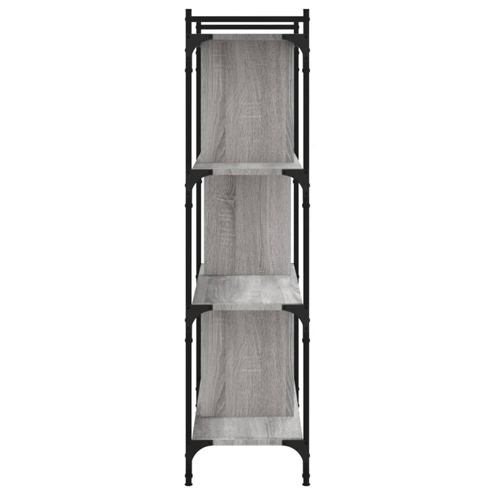 Bibliotecă cu 4 niveluri gri sonoma 76x32x123 cm lemn compozit - WALTI WALTI