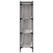 Bibliotecă cu 4 niveluri gri sonoma 76x32x123 cm lemn compozit - WALTI WALTI
