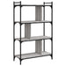 Bibliotecă cu 4 niveluri gri sonoma 76x32x123 cm lemn compozit - WALTI WALTI