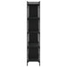 Bibliotecă cu 5 niveluri, negru, 76x32x158 cm, lemn prelucrat - WALTI WALTI