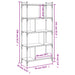 Bibliotecă cu 5 niveluri, negru, 76x32x158 cm, lemn prelucrat - WALTI WALTI