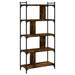 Bibliotecă cu 5 niveluri, stejar fumuriu, 76x32x158 cm, lemn - WALTI WALTI