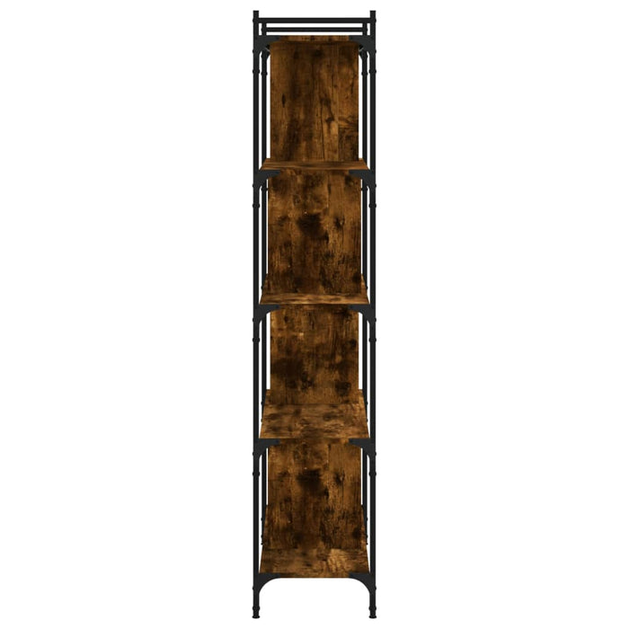 Bibliotecă cu 5 niveluri, stejar fumuriu, 76x32x158 cm, lemn - WALTI WALTI