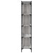 Bibliotecă cu 5 niveluri gri sonoma 76x32x158 cm lemn compozit - WALTI WALTI