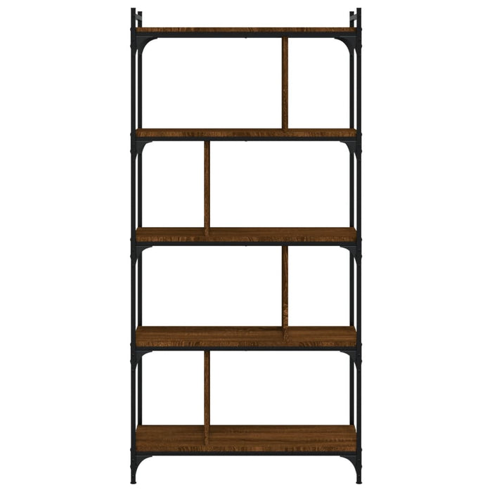 Bibliotecă cu 5 niveluri stejar maro 76x32x158 cm lemn compozit - WALTI WALTI
